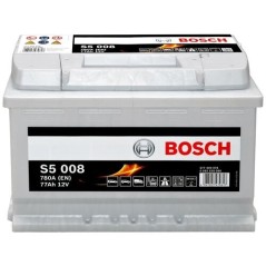 Buy Bosch S5 008 Battery - High-Performance VRLA 77 Ah 12V 780A Car Battery | Reliable Power Solution
